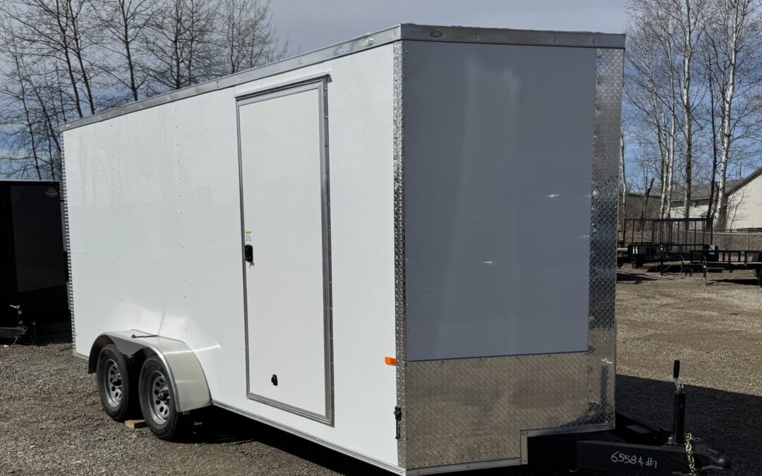 7×16 Rock Solid Cargo White PolyCore 7K GVWR