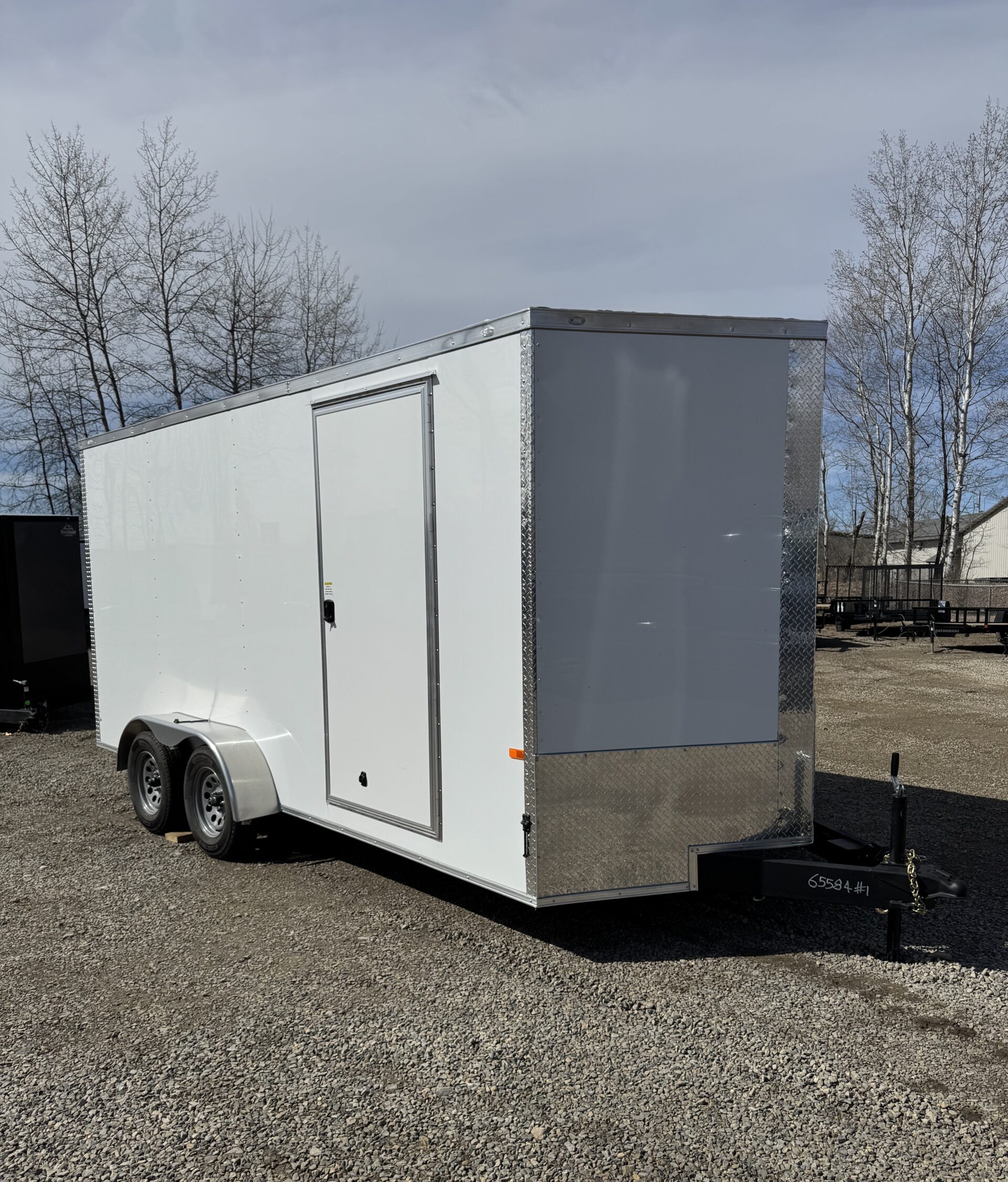 7×16 Rock Solid Cargo White PolyCore 7K GVWR