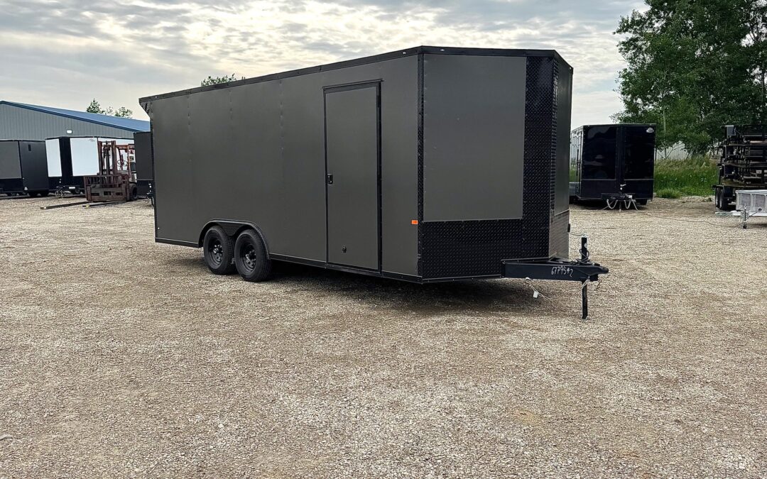 8.5×20 Rock Solid Cargo Charcoal PolyCore Blackout Package + Full Electrical 10K GVWR