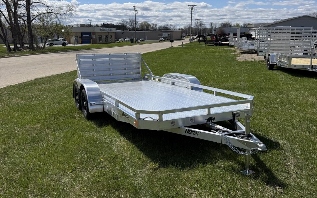 81×16 BLACK RHINO ALUMINUM 7K LPT TANDEM LOW-PRO TRAILER -BIFOLD