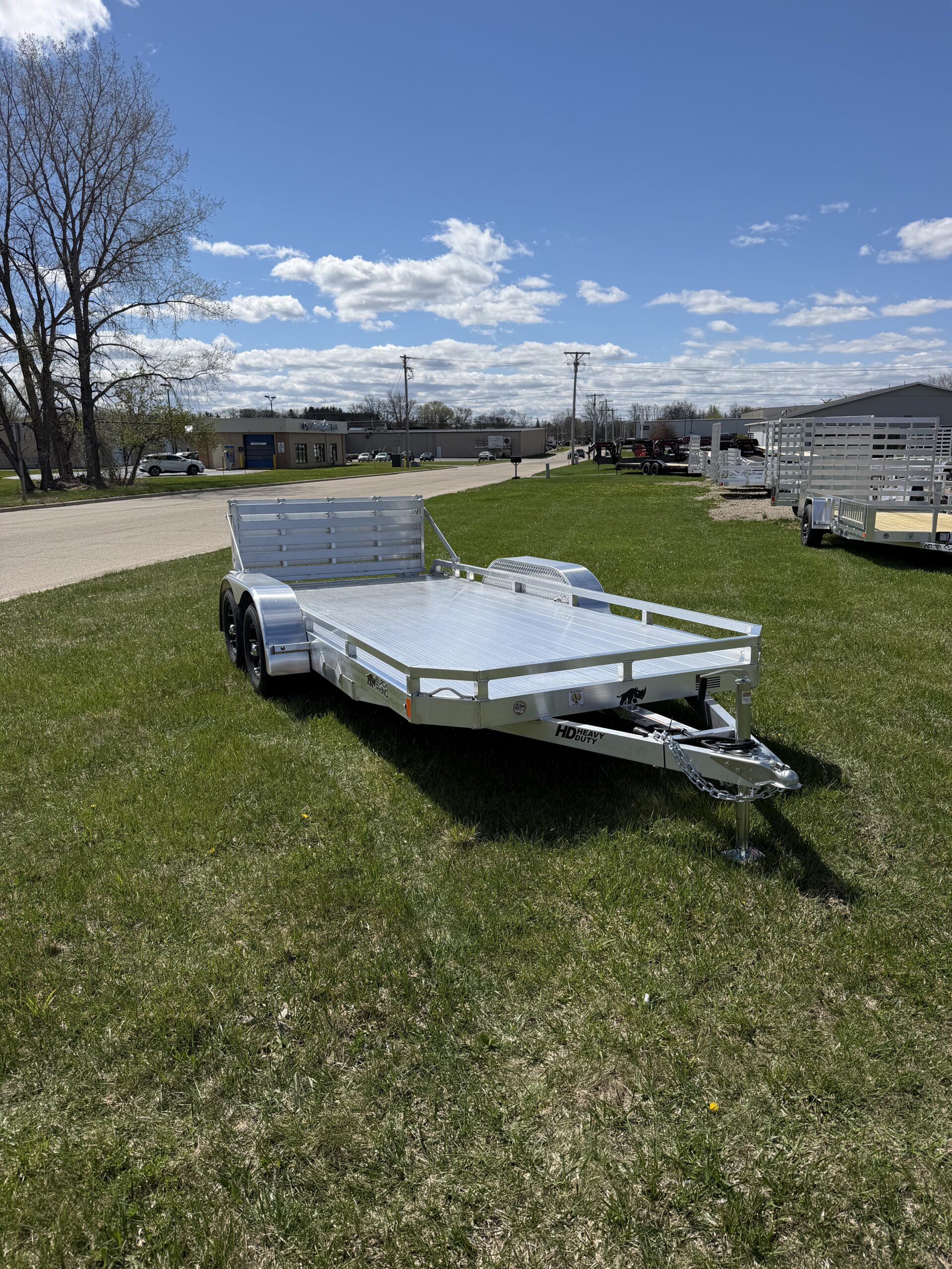 81×16 BLACK RHINO ALUMINUM 7K LPT TANDEM LOW-PRO TRAILER -BIFOLD