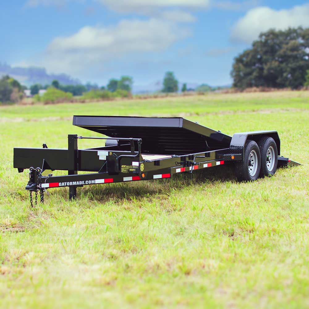 5′ + 16′ Gatormade Tilt Deck Equipment Hauler 14K GVWR