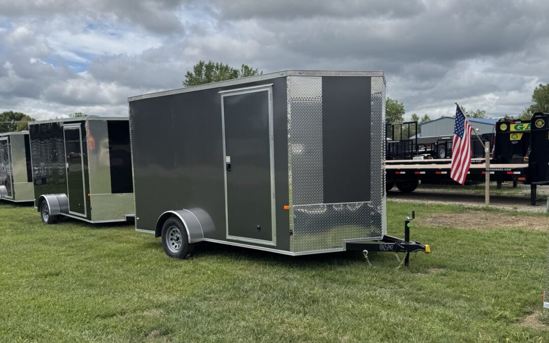 7×12 Rock Solid Cargo Charcoal PolyCore 3,500 LB Single Axle