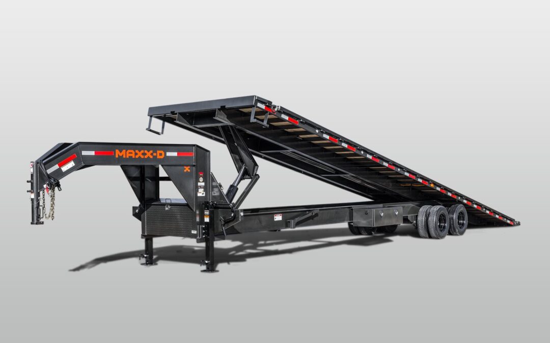 MAXX-D 102″X40′ TDX Gooseneck Tilt Trailer | Tandem Dual | Flatbed Tilt 25,000 GVWR