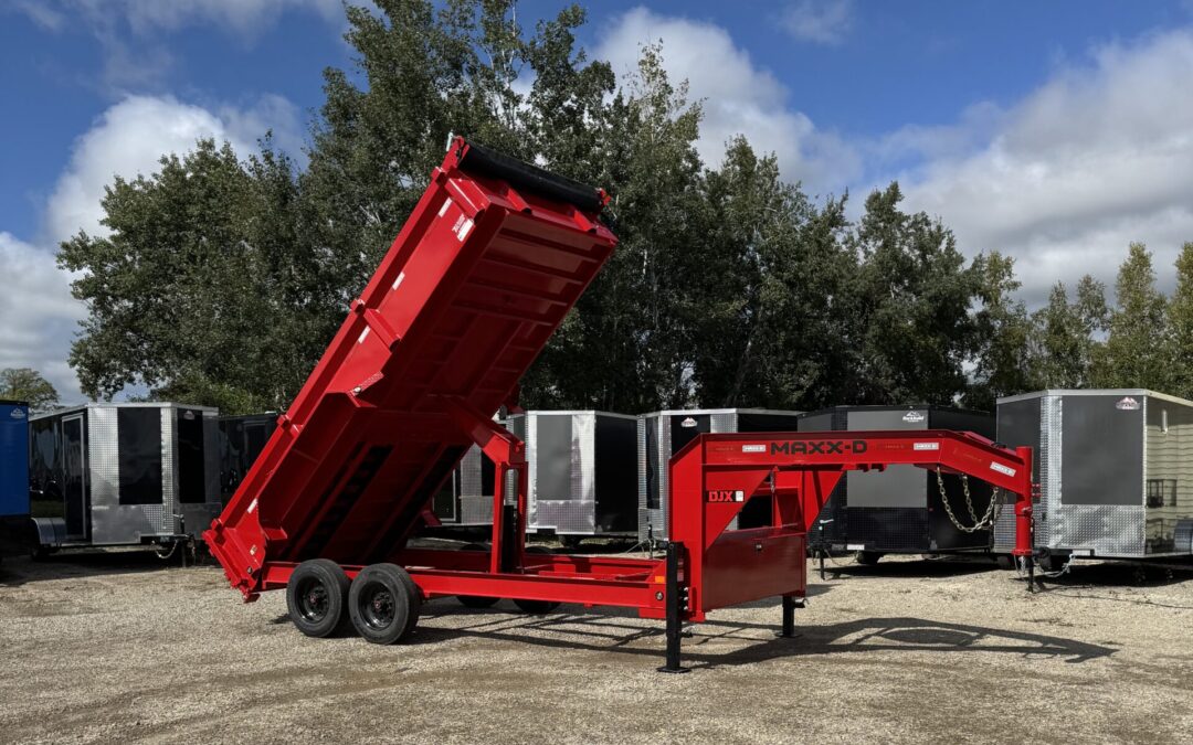 MAXX-D  DJX 16′ GOOSENECK DUMP TRAILER | 17.5K 83” I-BEAM DUMP