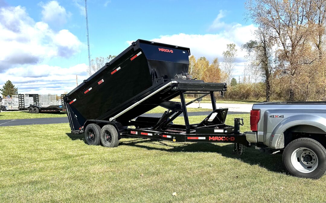 MAXX-D ROX BUMPER PULL DUMPSTER TRAILER 17.5K GVWR