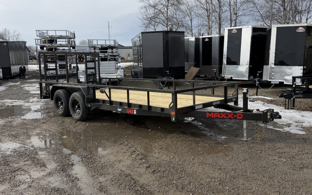 MAXX-D 83″X18′ U4X Tandem Axle Utility Trailer | 10K GVWR
