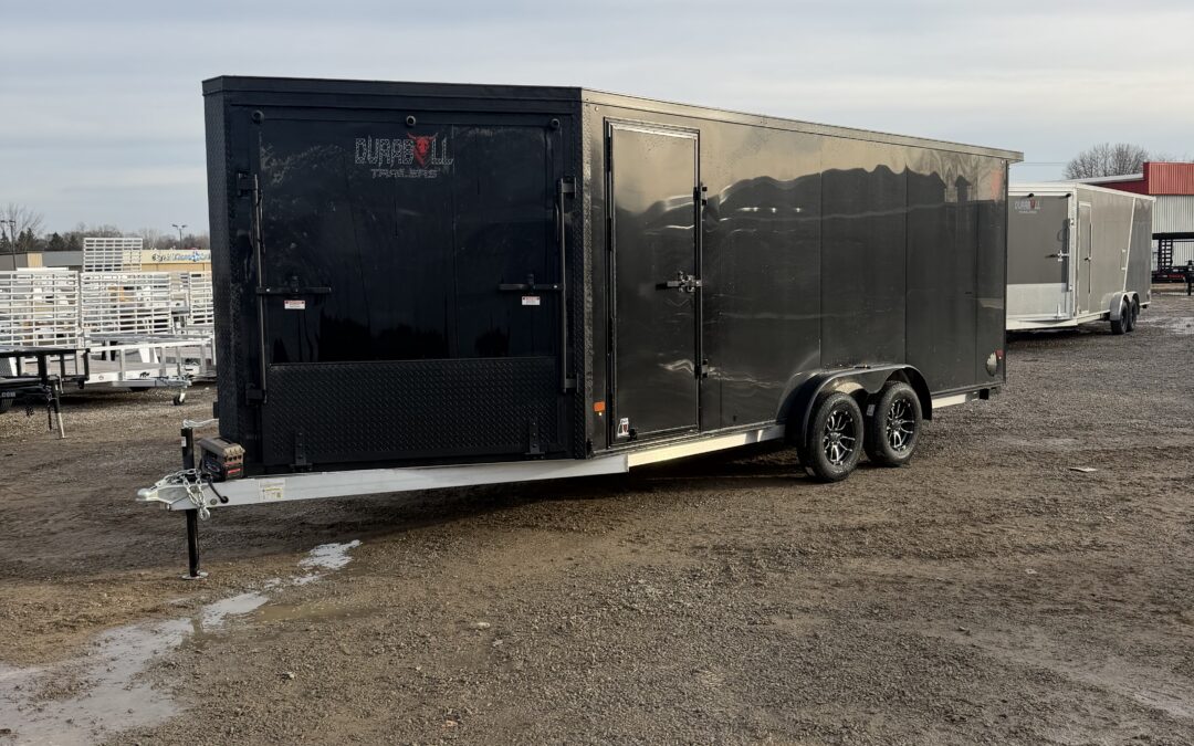 DURABULL 23′ INLINE ALUMINUM TRAILER WITH SNOW PACKAGE -BLACKOUT