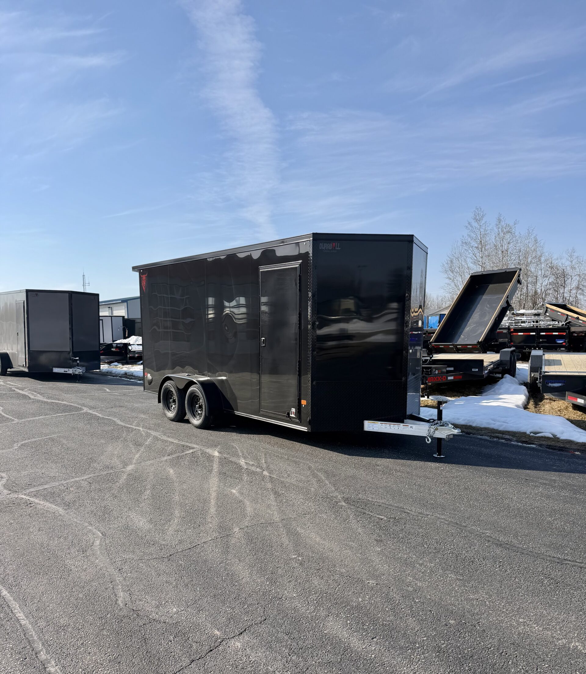 DURABULL 7X16 ALUMINUM TRAILER -BLACKOUT