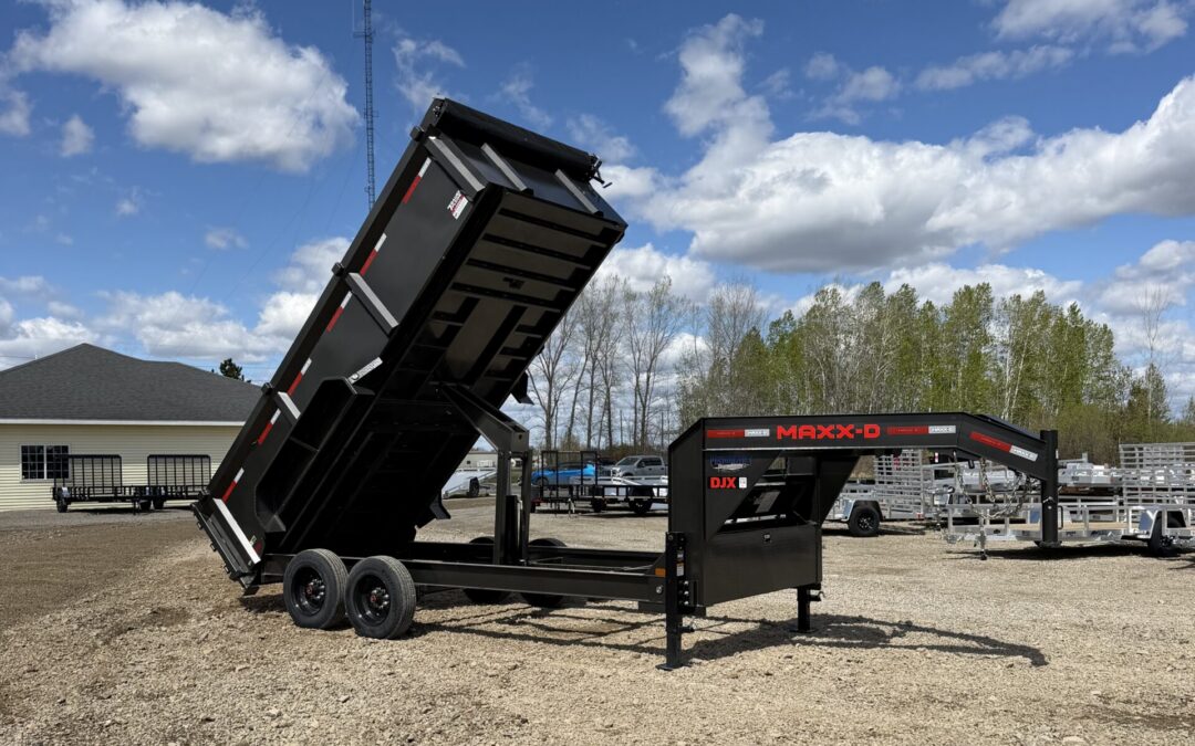 MAXX-D DJX 16′ GOOSENECK DUMP TRAILER | 18K | 83” I-BEAM DUMP / 3′ SIDES