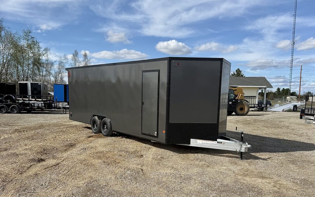 DURABULL 8.5X24 ALUMINUM TRAILER- CHARCOAL BLACKOUT 10K GVWR