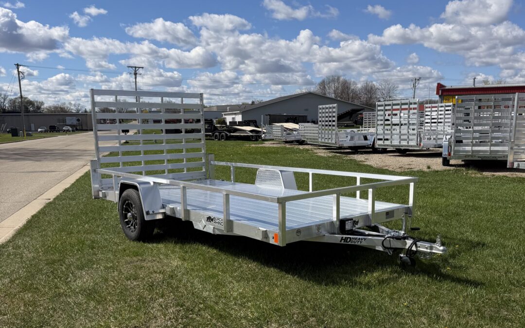 7×14 BLACK RHINO ALUMINUM LSS UTILITY TRAILER 5K AXLE