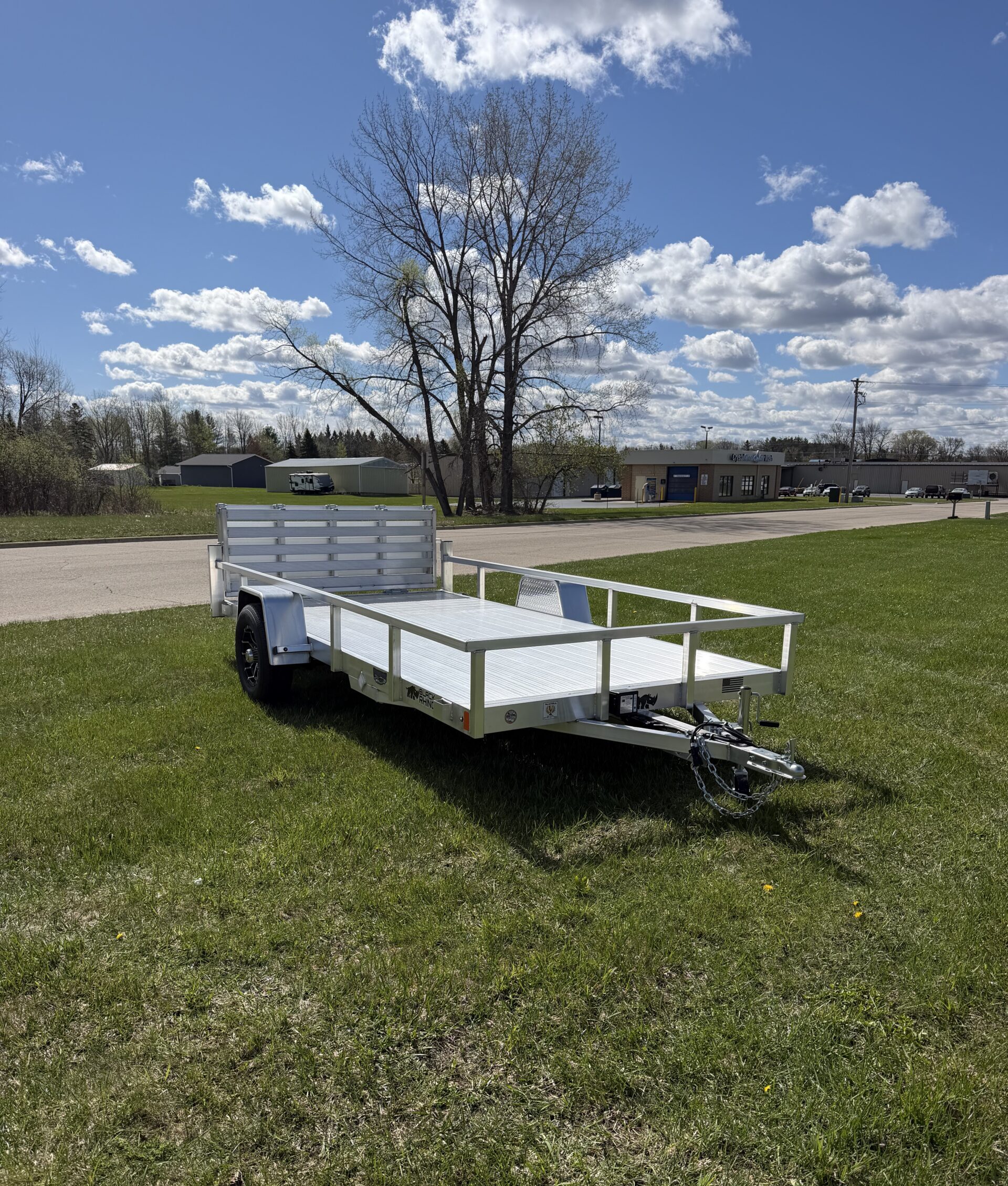 7×14 BLACK RHINO ALUMINUM LSS UTILITY TRAILER 5K AXLE -BIFOLD