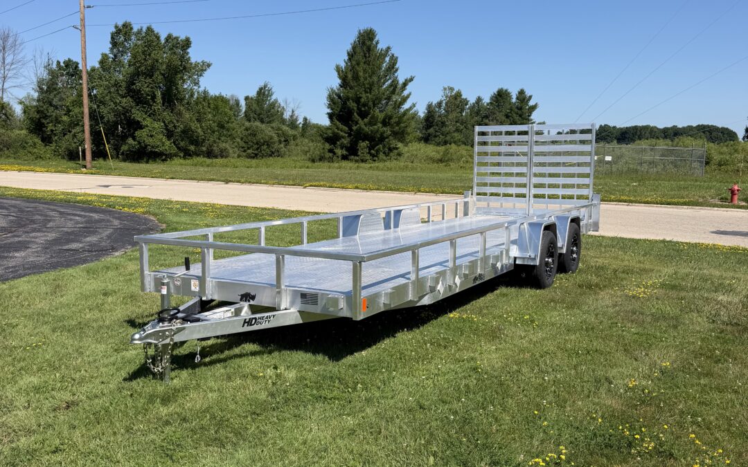 NEW! 2027 BLACK RHINO 7X24′ LST ALUMINUM 10K GVRW UTILITY TRAILER